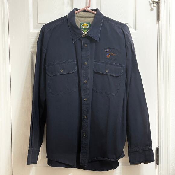 Cabela's Outdoor Gear Men’s Navy Shirt Size XL Certified Destination - Picture 1 of 7